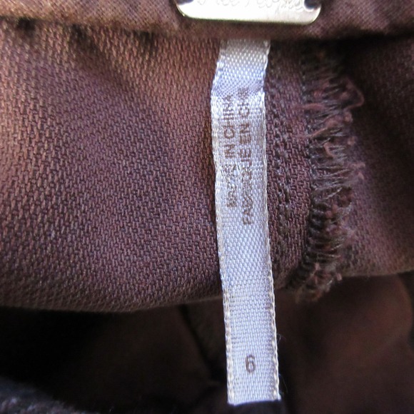 Free People Dwell On Dreams Trouser Wide Leg Belted Linen Pants Brown Boho Sz 6 - Picture 12 of 15